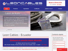 Tablet Screenshot of leoncables.net